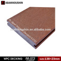 WPC solid wood plastic composite decks for outdoor/outdoor waterproof wooden flooring